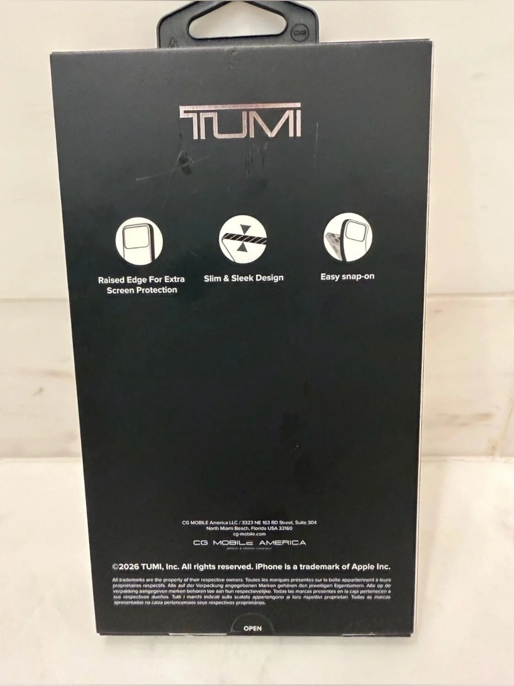 Brand New Tumi Apple iPhone 17 Pro Max Phone Case - CLEAR - Retail $125